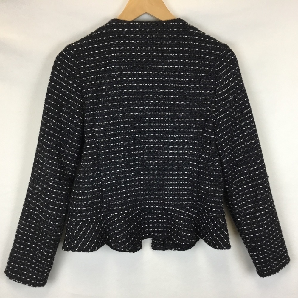 Anthropologie Dolan Tweed Peplum Open Jacket. - Picture 2 of 9
